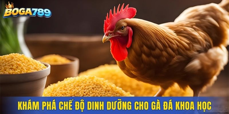 Khám phá chế độ dinh dưỡng cho gà đá khoa học, hiệu quả