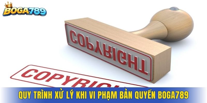 Quy trình xử lý khi phát hiện vi phạm bản quyền Boga789
